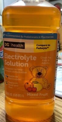 Electrolyte solution mixed fruit