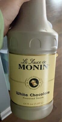 White chocolate flavored sauce