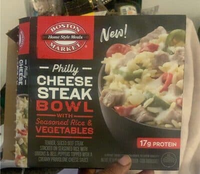 Philly Cheese Steak With Seasoned Rice & Vegetables