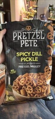 Spicy Dill Pickle Flavored Pretzel Medley