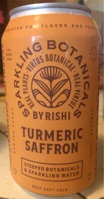 Unsweetened Turmeric Saffron Sparkling Botanical Tea