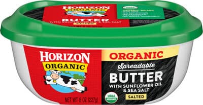 Salted Organic Spreadable Butter with Sunflower Oil & Sea Salt