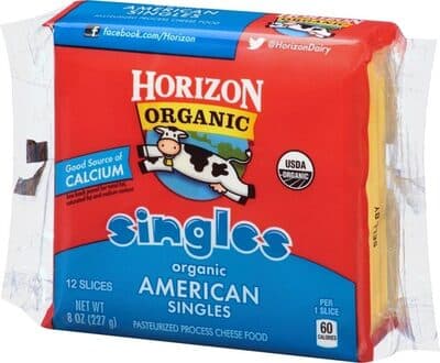 American Organic Singles Pasteurized Process Cheese Product