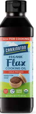 Cold Pressed Organic Flax Cooking Oil