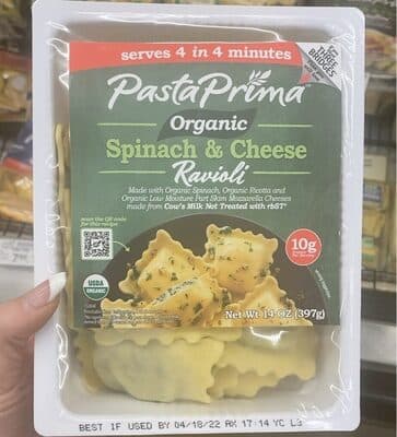 Pasta Prima Organic Spinach & Cheese Ravioli