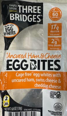 Uncured Ham & Cheese Egg Bites