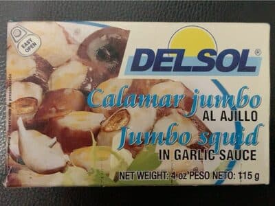 Jumbo squid in Garlic sauce
