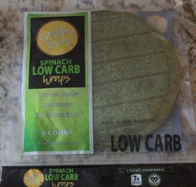 Spinach Low Carb Wraps
