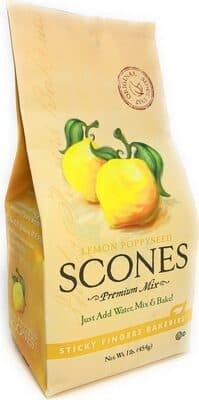 Sticky fingers english scone mix lemon poppyseed
