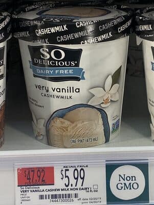 Very Vanilla Cashew Milk Non-Dairy Frozen Dessert