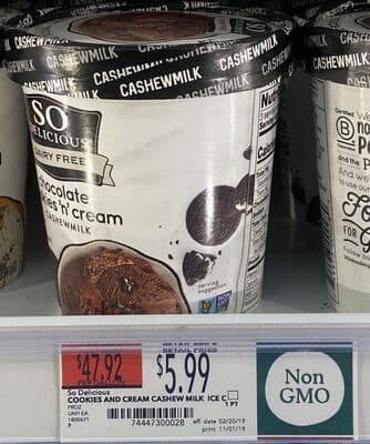 Chocolate Cookies 'N' Cream Cashew Milk Non-Dairy Frozen Dessert