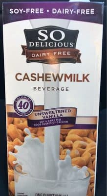Unsweetened Vanilla Cashew Milk