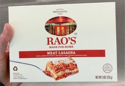 Meat Lasagna Pasta Layered With Ricotta, Mozzarella, Beef, Sausage & Marinara Sauce