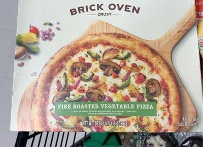 Fire roasted vegetable pizza