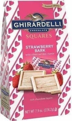 Strawberry Bark Chocolate Squares