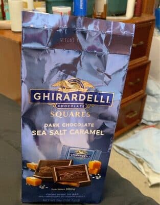 Sea Salt Caramel Dark Chocolate Squares