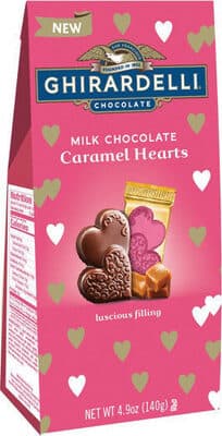 Milk Chocolate Caramel Duet Hearts