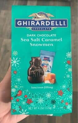 Sea Salt Caramel Dark Chocolate Snowmen