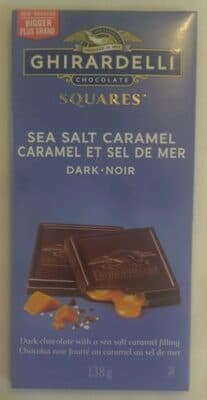 Sea Salt Caramel Dark Chocolate Squares