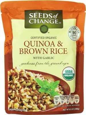 Quinoa & Brown Rice With Garlic