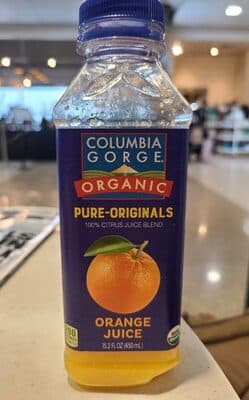 Columbia Gorge Organic, Puree Squeezed Juice, Orange