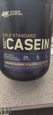 Chocolate Peanut Butter Flavored Gold Standard 100% Casein Protein Powder Drink Mix