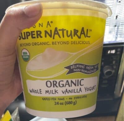 Organic Whole Milk Vanilla Yogurt