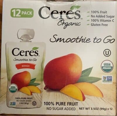 Mango Smoothie To Go