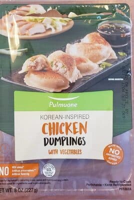 Korean-Inspired Chicken Dumplings with Vegetables
