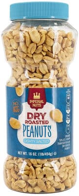 Imperial Nuts, Dry Roasted Peanuts, Lightly Salted