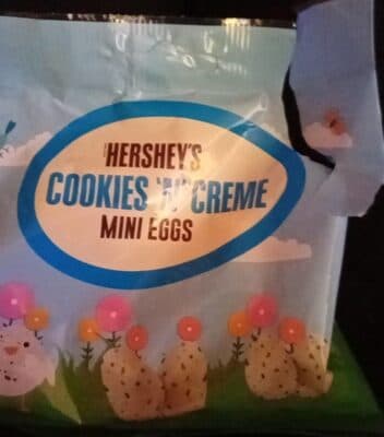 Cookies and cream mini eggs