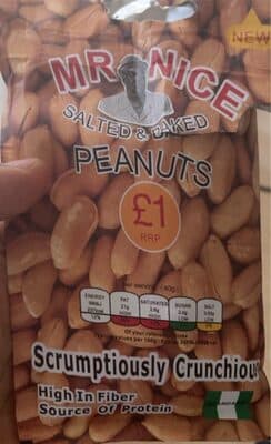 Salted and baked Peanuts