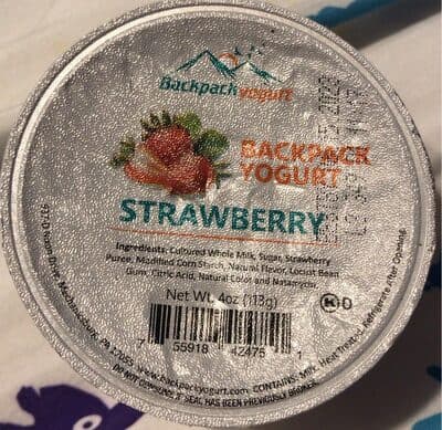 Strawberry Backpack Yogurt