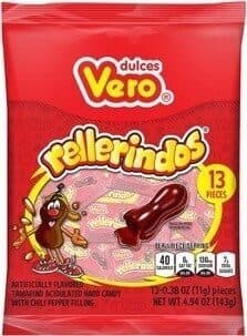 Rellerindos Tamarind Flavored Candy with Chili Pepper Filling