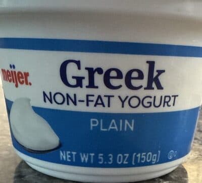 Plain Greek Strained Nonfat Yogurt