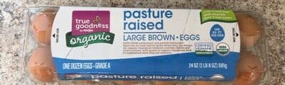 Organic Pasture Raised Large Brown Eggs