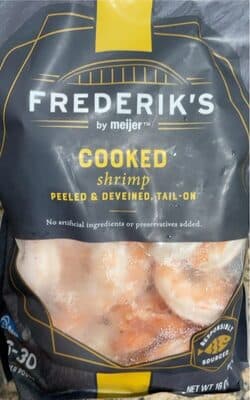 Peeled & Deveined, Tail-on Cooked Shrimp