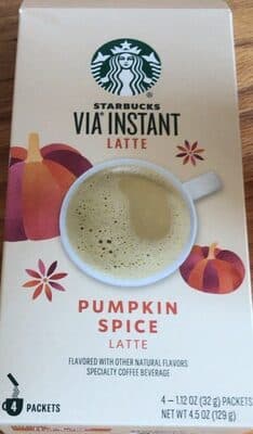 Via instant pumpkin spice latte