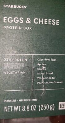 Starbucks eggs & cheese protein box