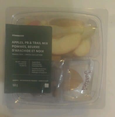 Apples, PB & Trail Mix Snack Box