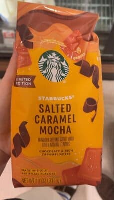 salted caramel mocha flavored ground coffee