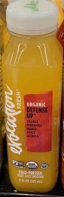 Organic Defense Up Orange, Pineapple, Mango, Apple, Acerola Fruit Juice Smoothie