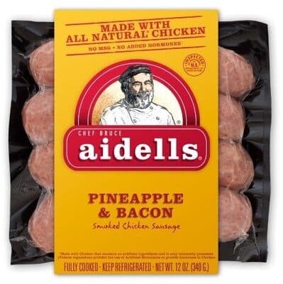 Smoked Chicken Sausage, Pineapple & Bacon