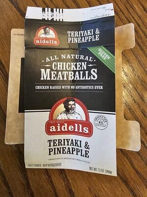 Aidells Chicken Meatballs, Teriyaki & Pineapple