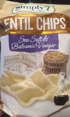 Lentil Chips Sea salt and balsamic Vinegar