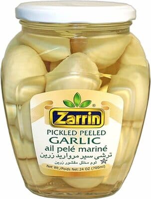 Pickled peeled garlic