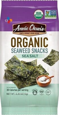 Organic Seaweed Snacks, Sea Salt