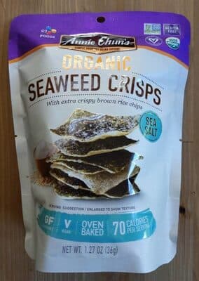 Sea Salt Organic Seaweed Crisps With Extra Crispy Brown Rice Chips