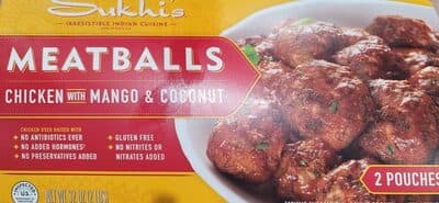 Meatballs Chicken with Mango and Coconut