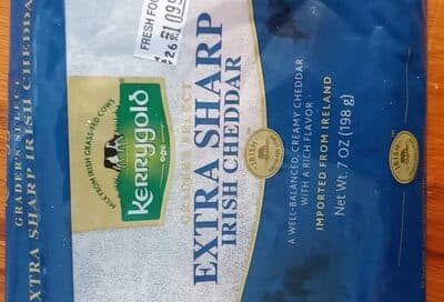 Extra sharp Irish cheddar